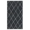Dywan do przedpokoju antracytowy GEOMETRY 80x150 cm