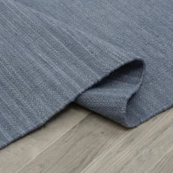 Dywan do przedpokoju boho niebieski BORG 80x150 cm