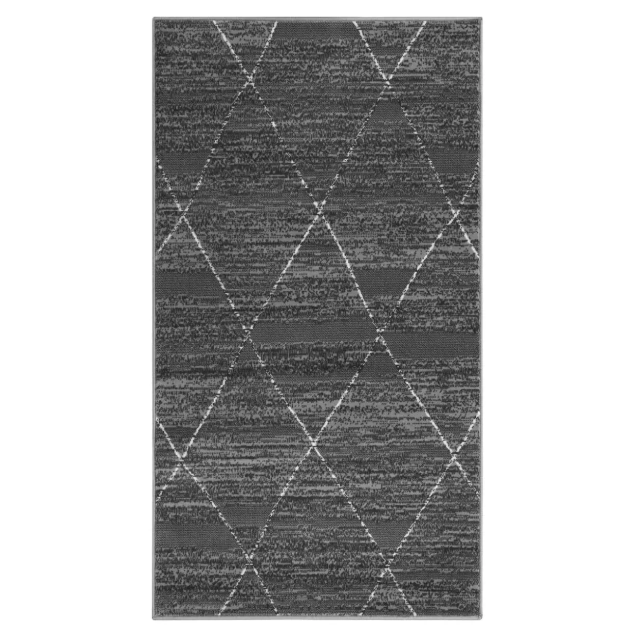Dywan do przedpokoju szary GEOMETRY 80x150 cm