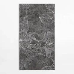 Dywan do salonu SPAZZIO, szary, 80x150 cm