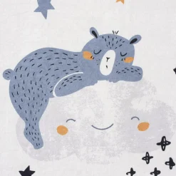 Dywan drukowany biały BEAR PETRA 120x160 cm