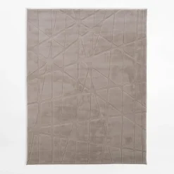 Dywan geometryczny ACTION, beżowy, 160x230 cm