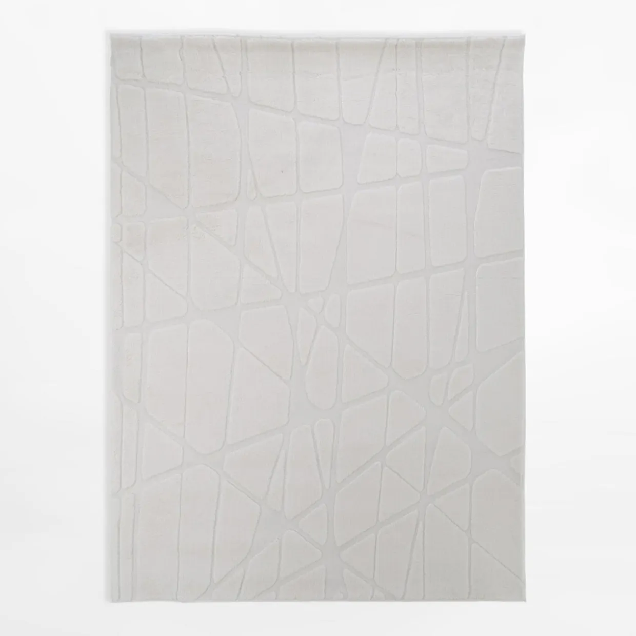 Dywan geometryczny ACTION, kremowy, 160x230 cm