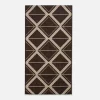 Dywan geometryczny antracytowy JUTA 80x150 cm