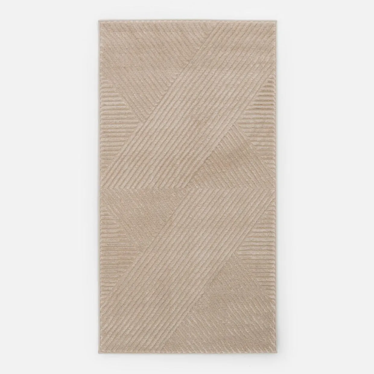 Dywan geometryczny beżowy SAHARA 80x150 cm