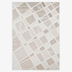 Dywan geometryczny beżowy MADERA 120x170 cm