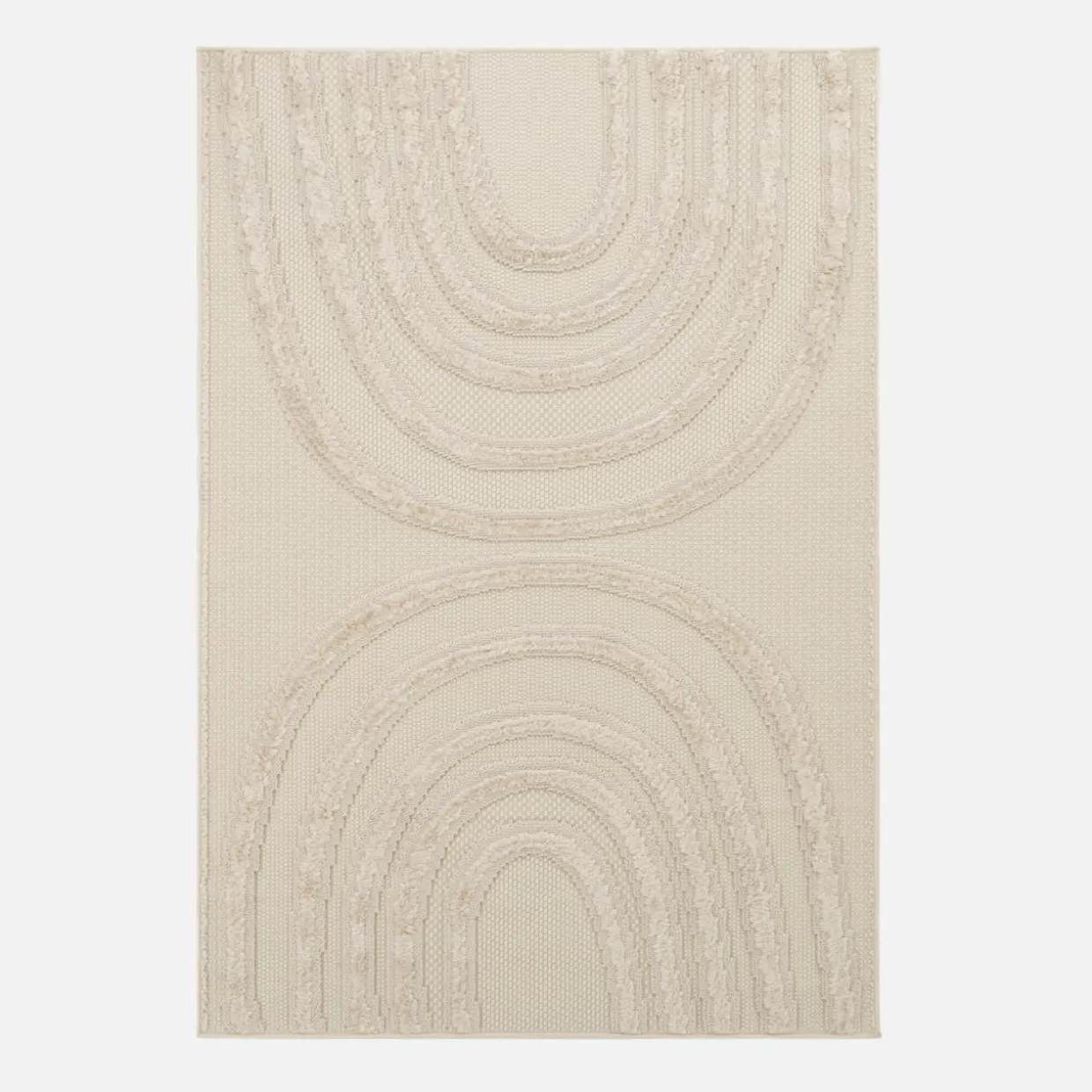 Dywan geometryczny beżowy FARO 160x230 cm