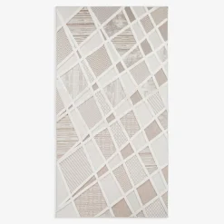 Dywan geometryczny beżowy MADERA 80x150 cm