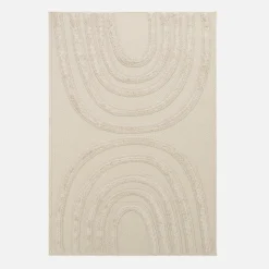 Dywan geometryczny beżowy FARO 120x170 cm