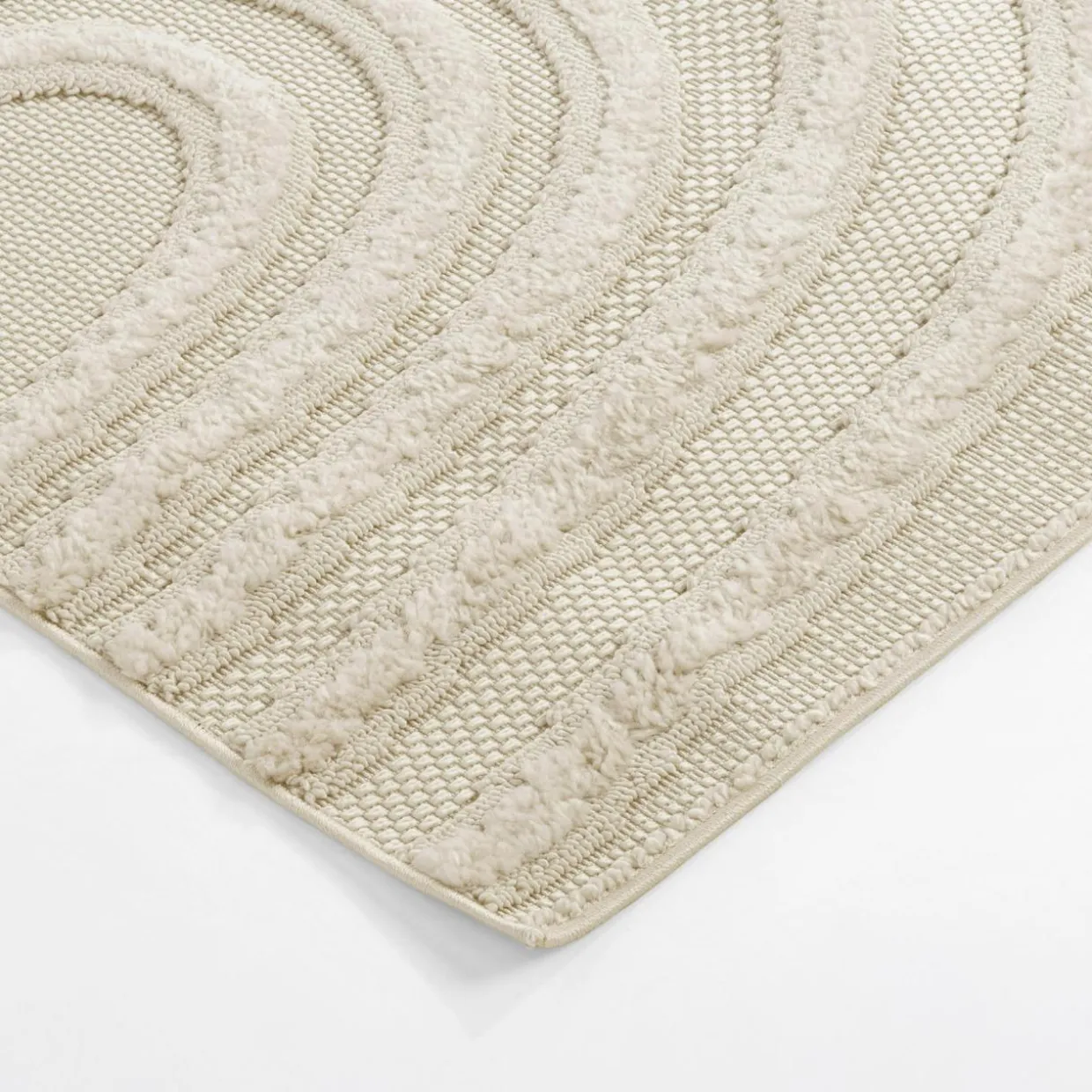 Dywan geometryczny beżowy FARO 120x170 cm