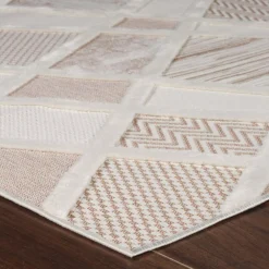 Dywan geometryczny beżowy MADERA 160x230 cm