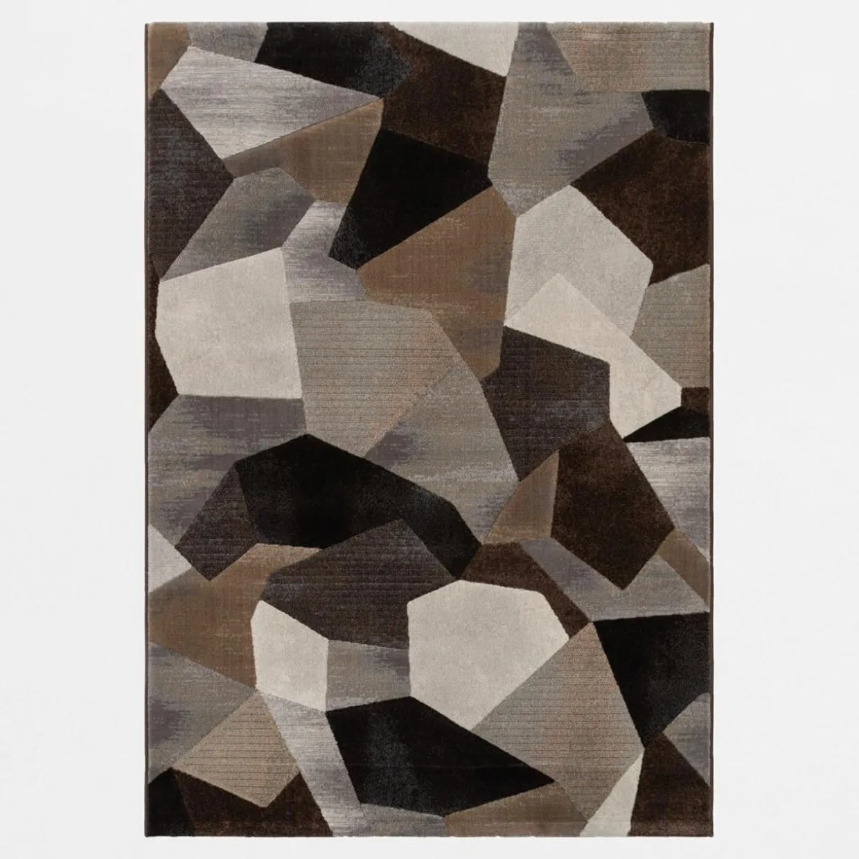 Dywan geometryczny brązowy SORRENTO 160x230 cm