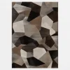 Dywan geometryczny brązowy SORRENTO 120x170 cm