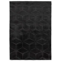 Dywan geometryczny czarny TULSA 120x170 cm