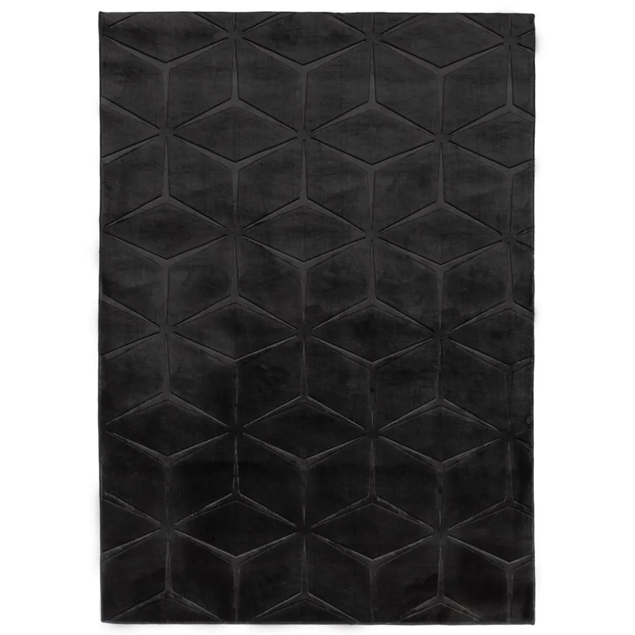 Dywan geometryczny czarny TULSA 120x170 cm