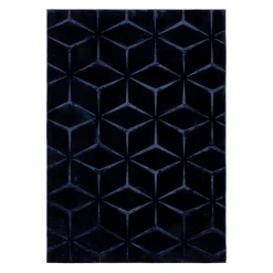 Dywan geometryczny granatowy TULSA 160x220 cm