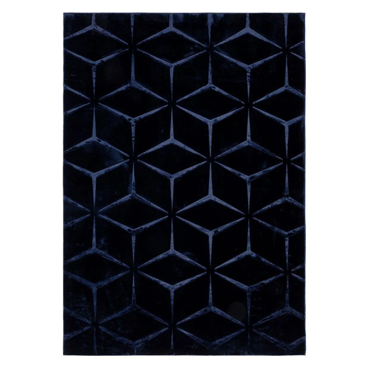 Dywan geometryczny granatowy TULSA 160x220 cm