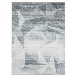 Dywan geometryczny jasnoszary PUERTO 160x230 cm