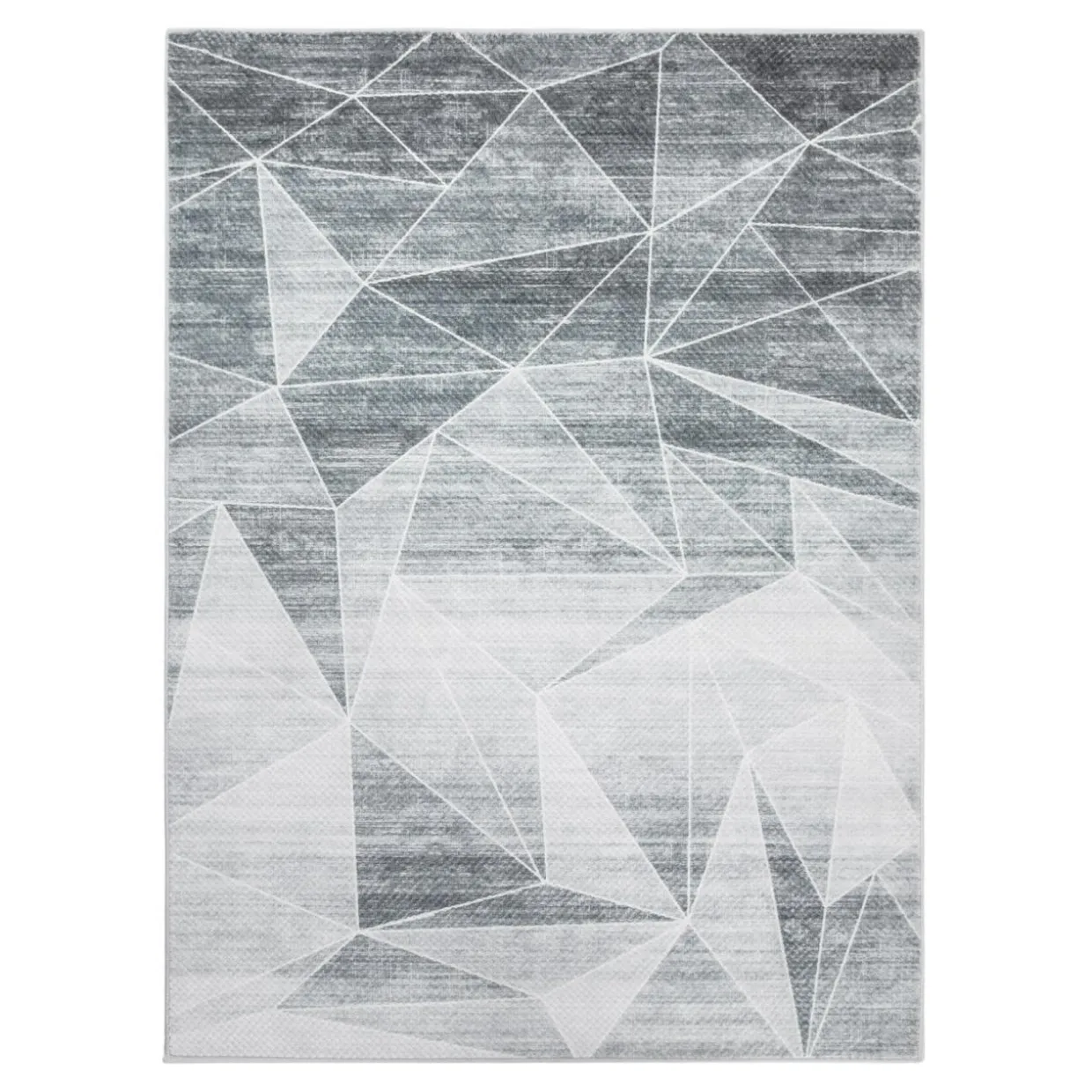 Dywan geometryczny jasnoszary PUERTO 160x230 cm