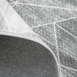 Dywan geometryczny jasnoszary PUERTO 160x230 cm