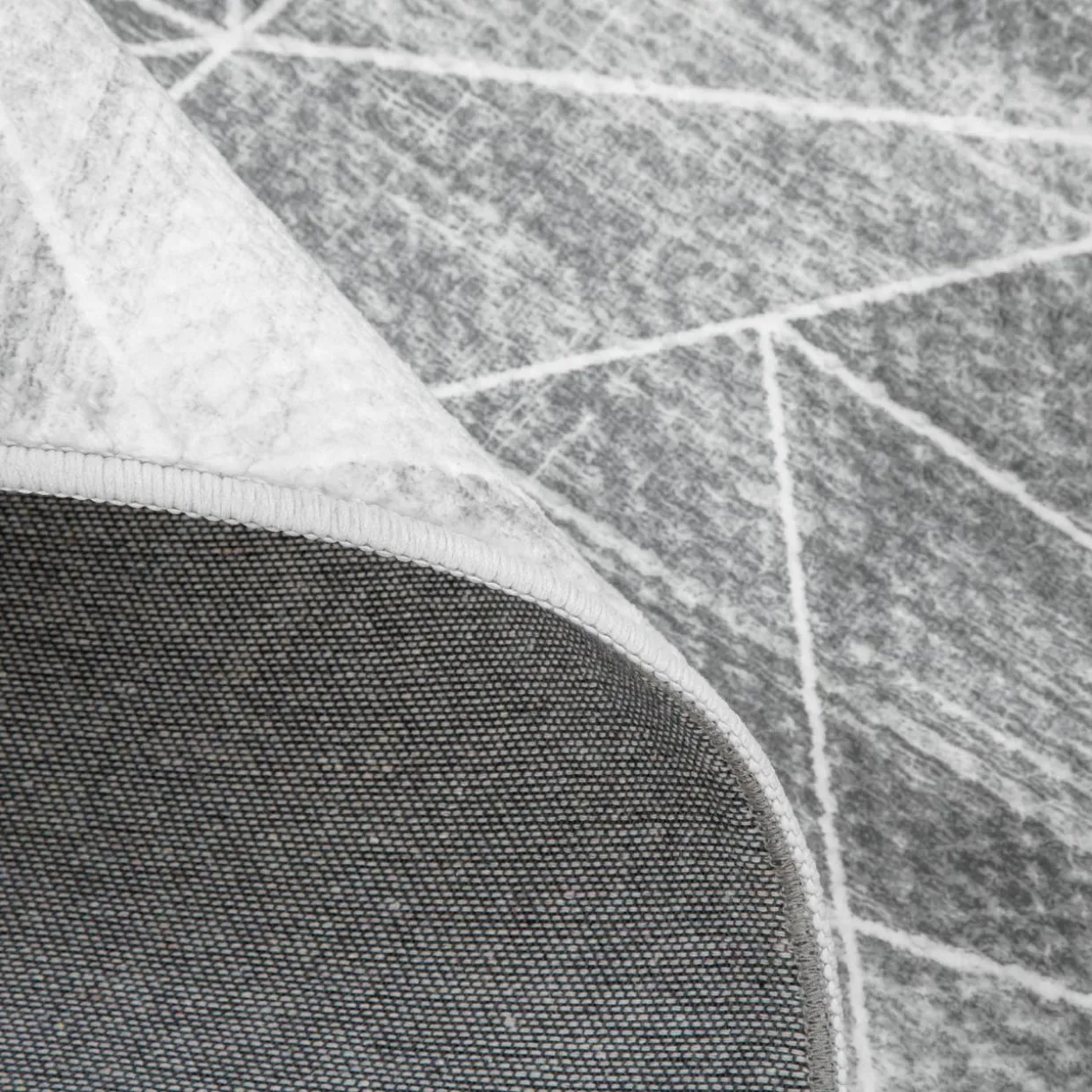 Dywan geometryczny jasnoszary PUERTO 160x230 cm