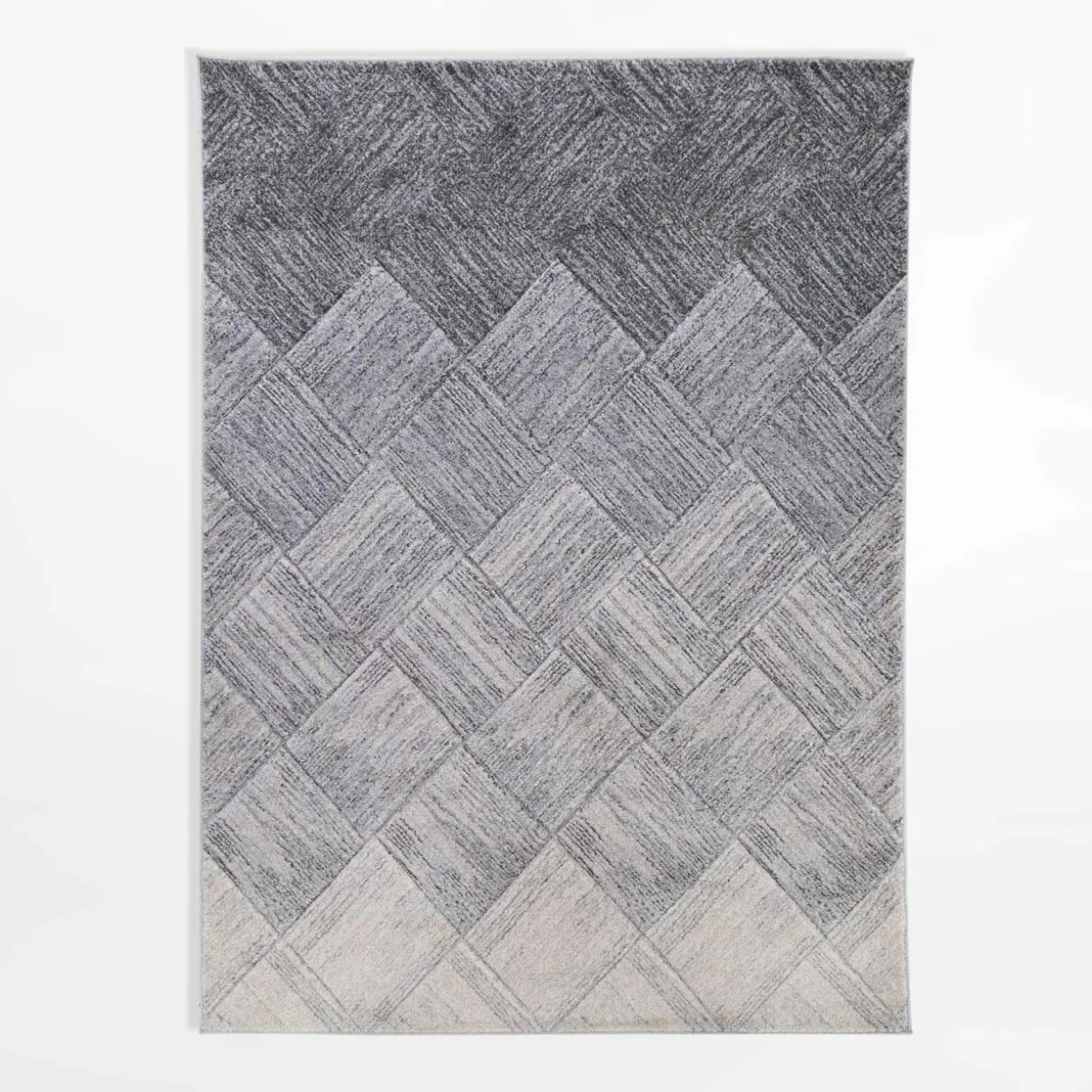 Dywan geometryczny KERY, szaro-kremowy, 200x290 cm