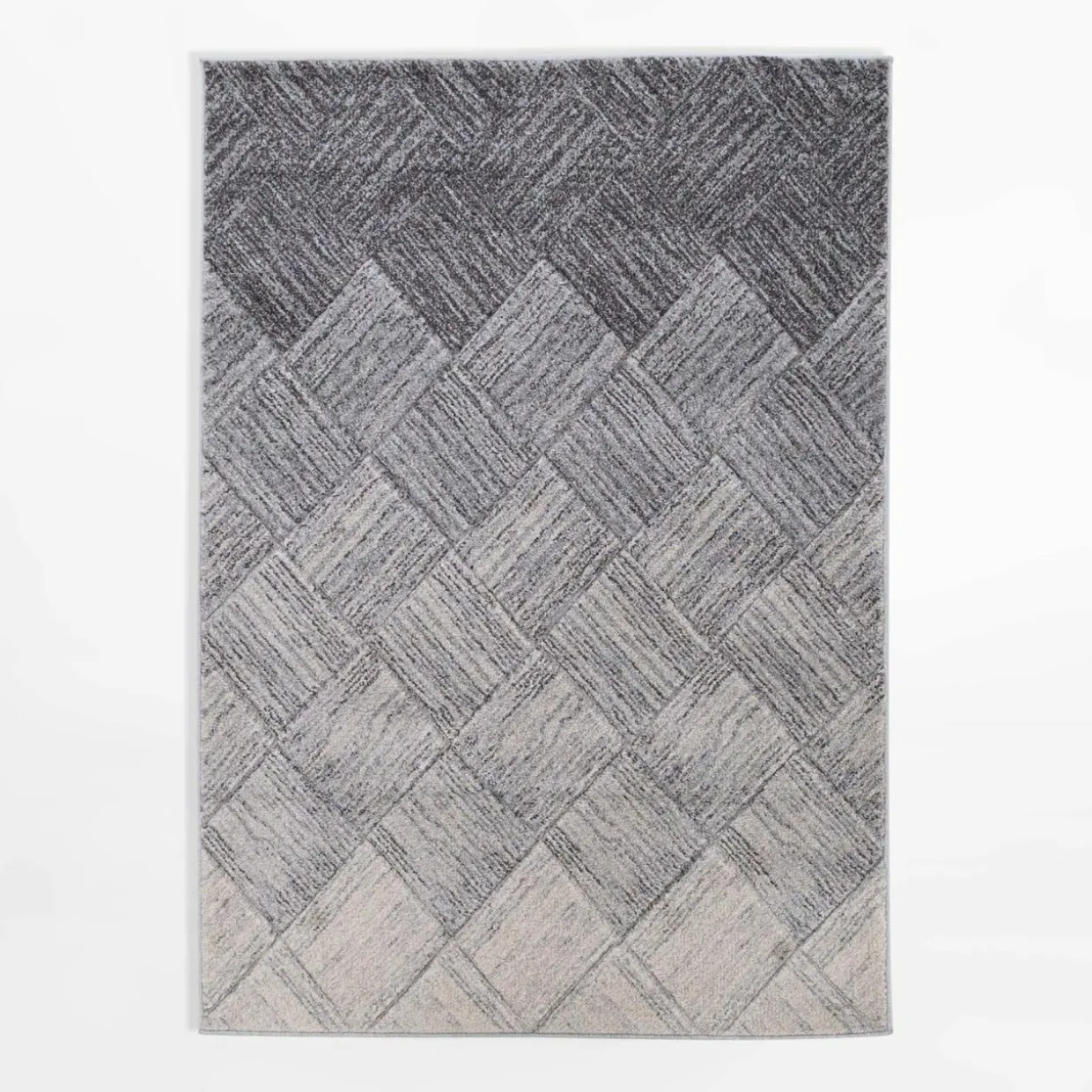Dywan geometryczny KERY, szaro-kremowy, 120x170 cm