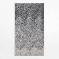 Dywan geometryczny KERY, szaro-kremowy, 80x150 cm
