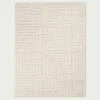 Dywan geometryczny kremowy LA CASA 3D 160x230 cm