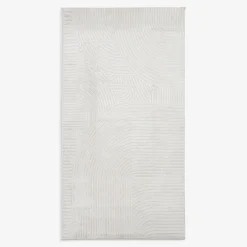 Dywan geometryczny kremowy MODICA 80x150 cm