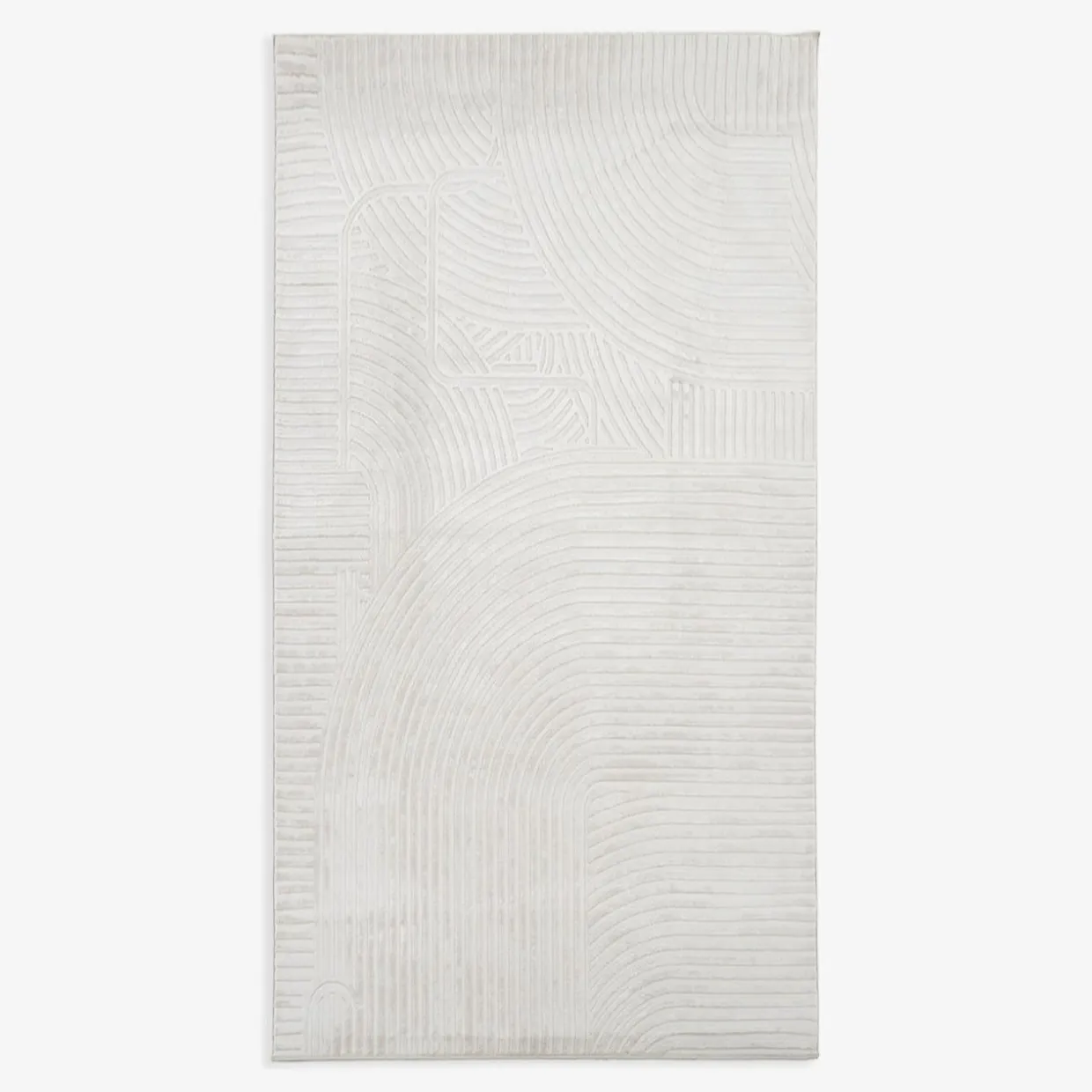 Dywan geometryczny kremowy MODICA 80x150 cm