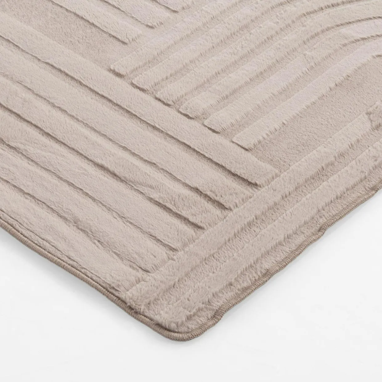Dywan geometryczny MALAGA 3D, taupe, 120x160 cm