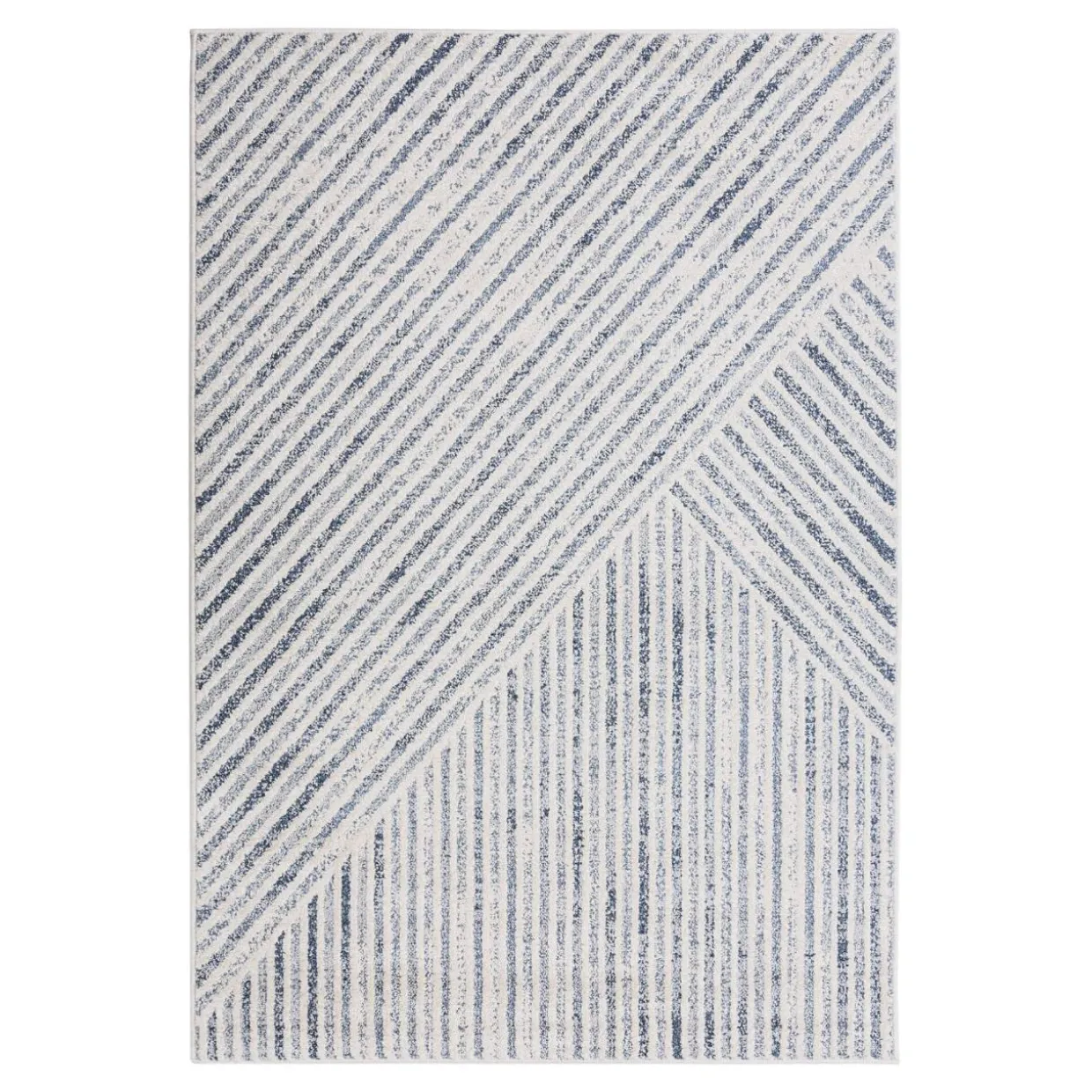 Dywan geometryczny niebieski PAULA 120x170 cm
