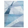 Dywan geometryczny niebieski PUERTO 120x160 cm