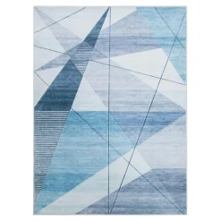 Dywan geometryczny niebieski PUERTO 160x230 cm