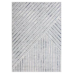 Dywan geometryczny niebieski PAULA 160x230 cm