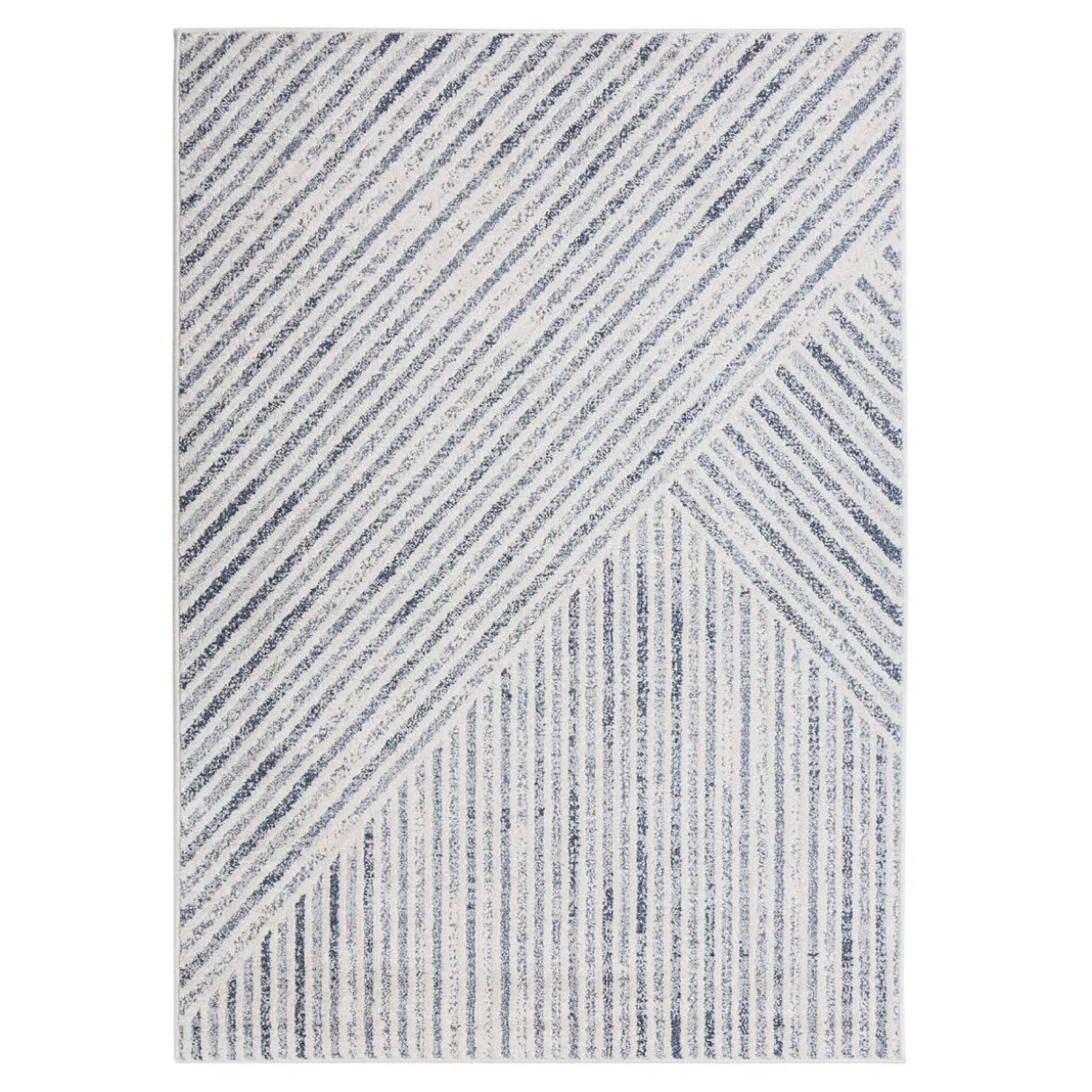 Dywan geometryczny niebieski PAULA 160x230 cm