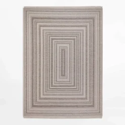 Dywan geometryczny ORIA, szary, 200x280 cm
