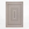 Dywan geometryczny ORIA, szary, 120x170 cm