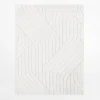 Dywan geometryczny PORTO, biało-kremowy, 120x160 cm