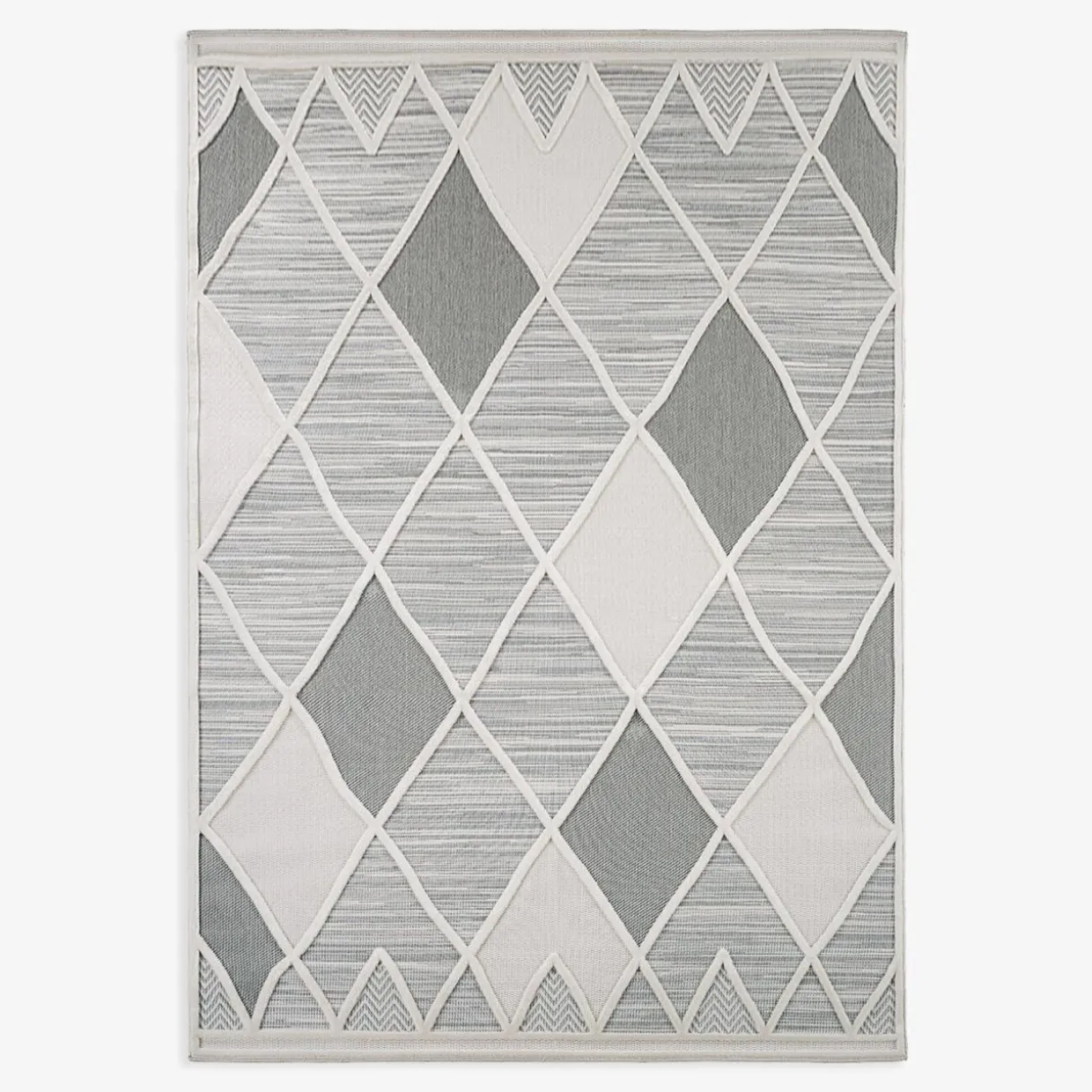 Dywan geometryczny szary MADERA 120x170 cm