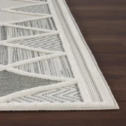 Dywan geometryczny szary MADERA 120x170 cm