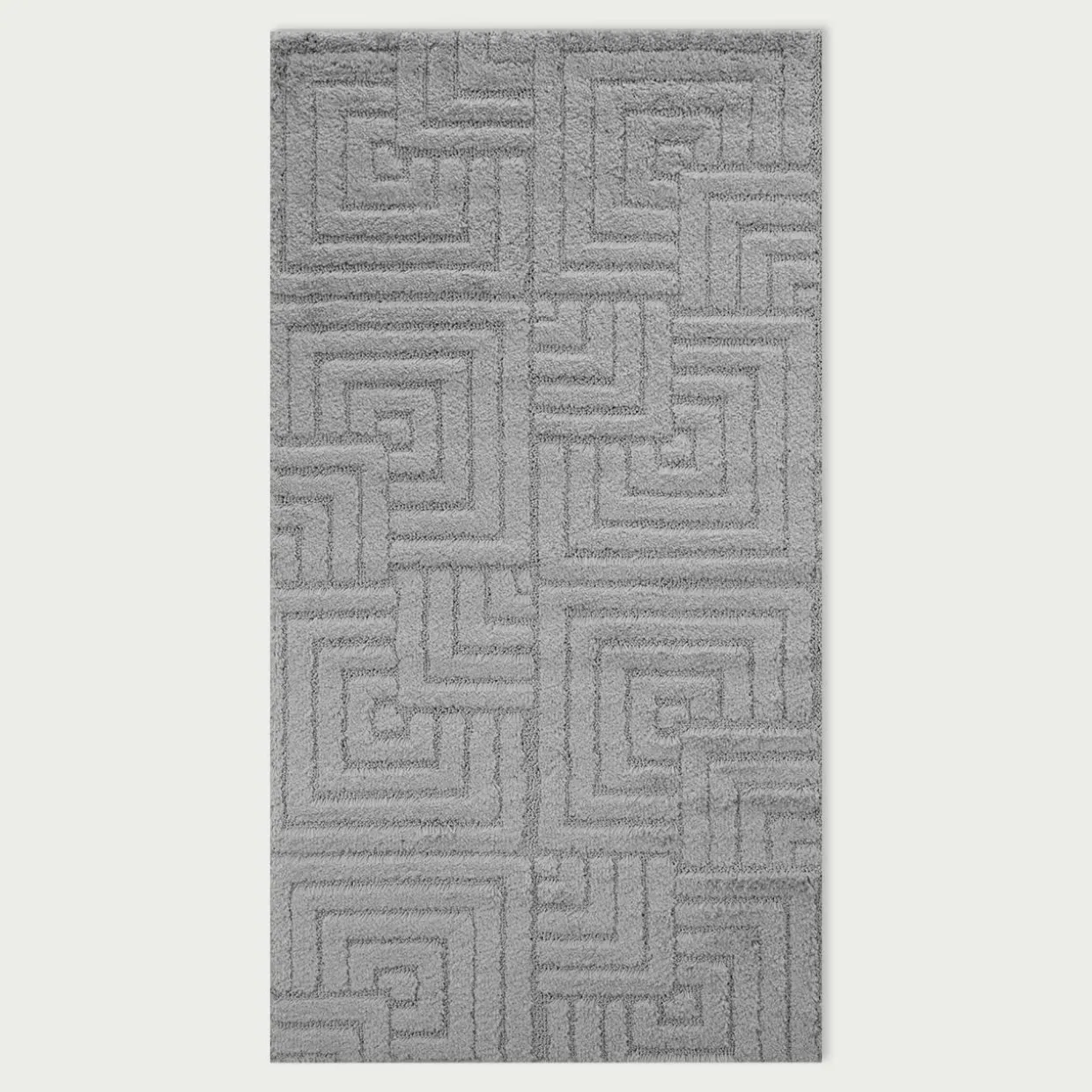 Dywan geometryczny szary LA CASA 3D 80x150 cm