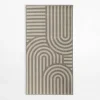 Dywan geometryczny szary PIATTO 80x150 cm