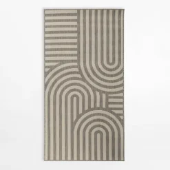 Dywan geometryczny szary PIATTO 80x150 cm