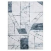 Dywan geometryczny szary marmur PUERTO 120x160 cm