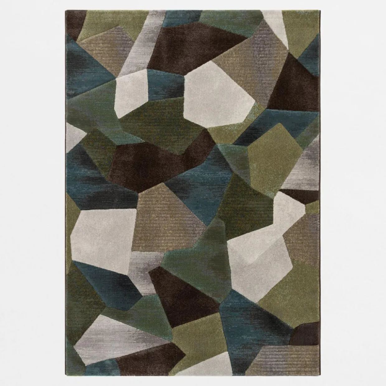 Dywan geometryczny zielony SORRENTO 160x230 cm