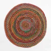 Dywan jutowy BRUGA, kolorowy, okrągły, 100 cm
