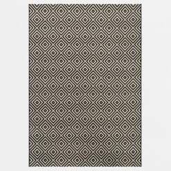 Dywan kremowo-czarny PIATTO 160x230 cm
