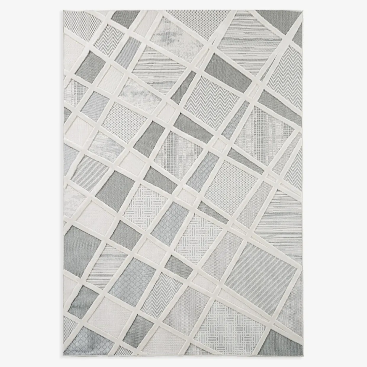 Dywan kremowo-szary MADERA 120x170 cm